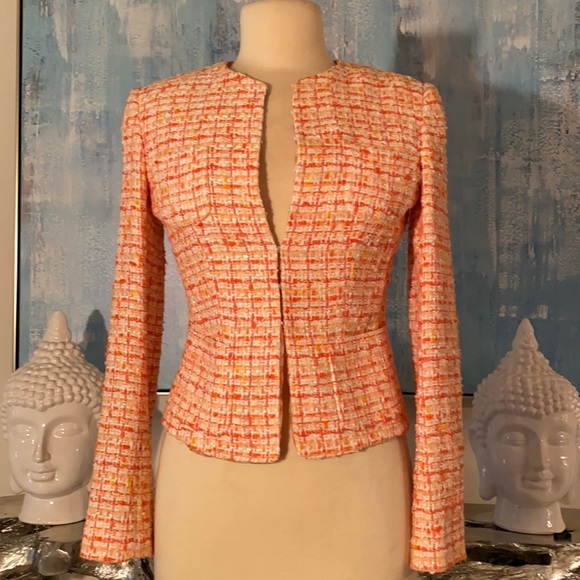 Agnon silk tweed jacket with silk lining